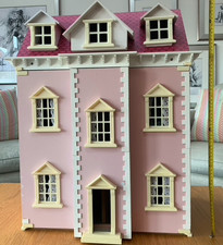 Large Wooden Dolls House With