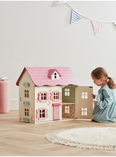 Pink purple dolls house - &,