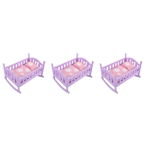 Wooden cloth miniature crib - wooden,