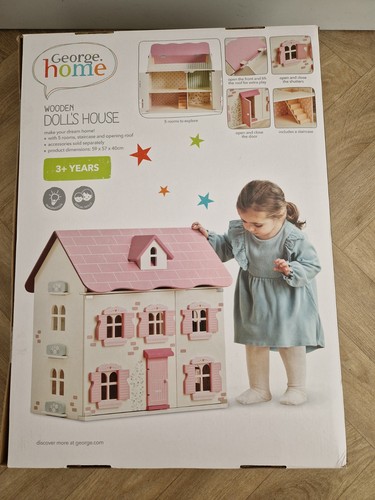 George home wooden - home, dolls