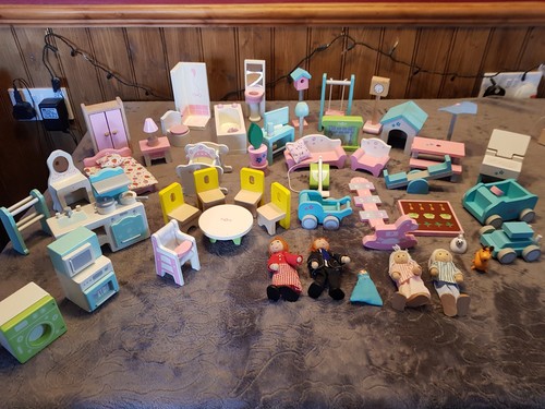 Large bundle wooden - wooden, doll's