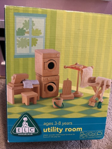 Elc utility room wooden - room, doll