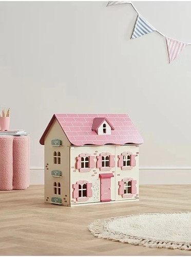 Wooden dolls house room - wooden, kids