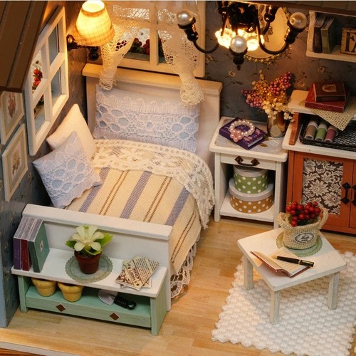 Mini wooden toy miniature - toy,