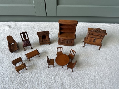 Vintage wooden dolls house - vintage,