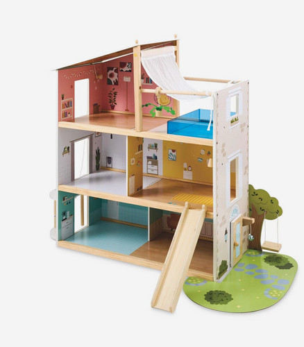 Wooden storey doll s - 3-storey, 1:12