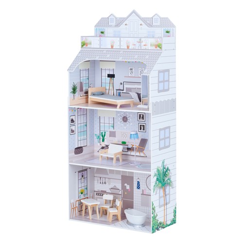 Wooden dollhouse story big - dollhouse,
