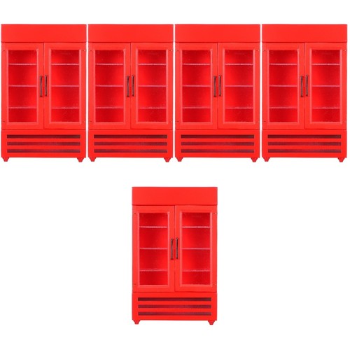 Red doll house miniature - doll,