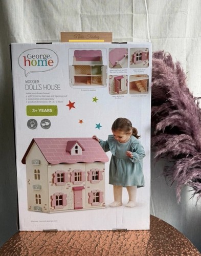 George home pink wooden - george,