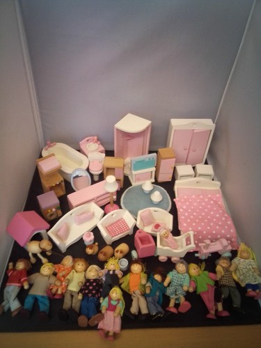 Dolls house wooden furniture - wooden,