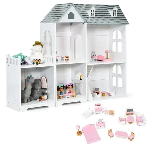 Costway large wooden dolls - costway,