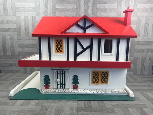 Vintage wooden dolls house - wooden, in