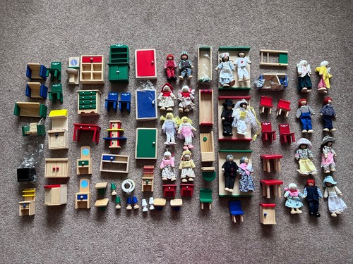 Large set wooden doll - large,