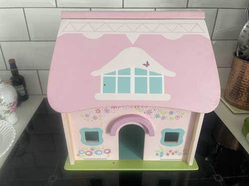 Wooden dolls house with
