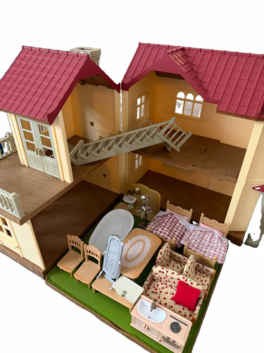 Wooden furnished sylvanian - wooden,