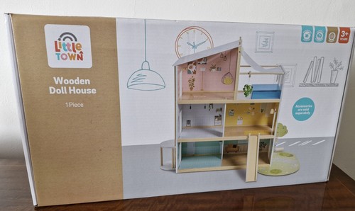 Aldi little town wooden - aldi, doll