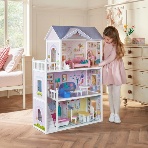 Sadie wooden doll house with - wooden,