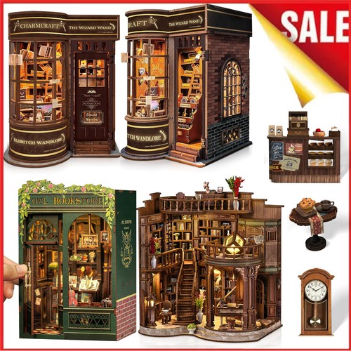 Diy book nook doll house - book,