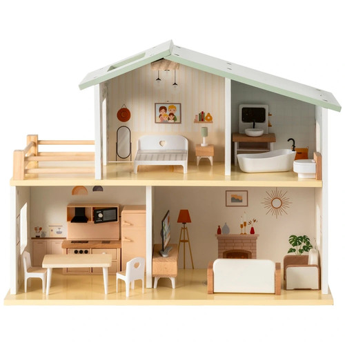 Mia modern wooden doll - modern,