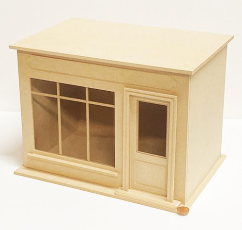 Dolls house wooden shop box - shop,