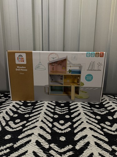 Aldi little town - aldi, wooden