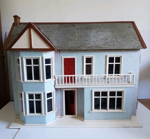 Vintage wooden dolls house - vintage,
