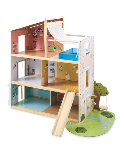 Aldi little town wooden dolls - town,