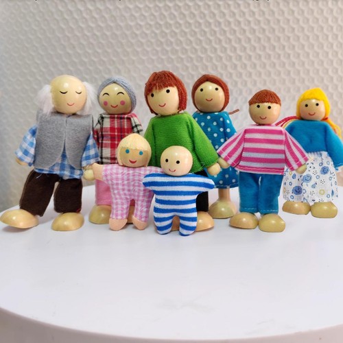 Piece wooden doll house - wooden,