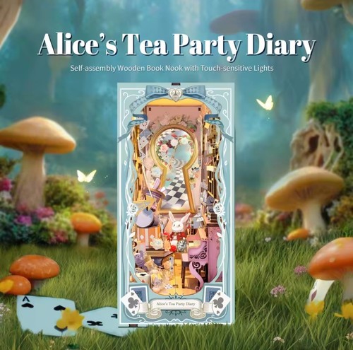 Diy book nook alice - diy, alice's