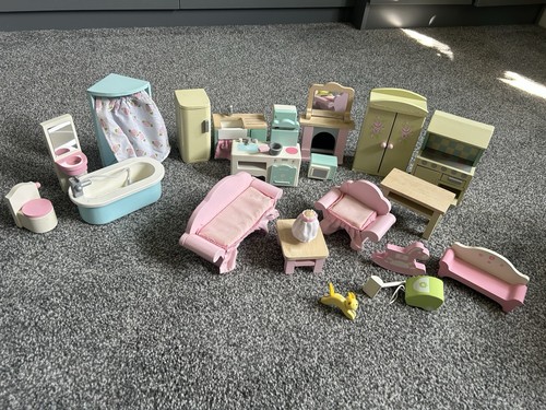 Van toy wooden - van, house