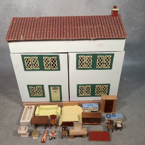 Vintage dolls house large - large, two