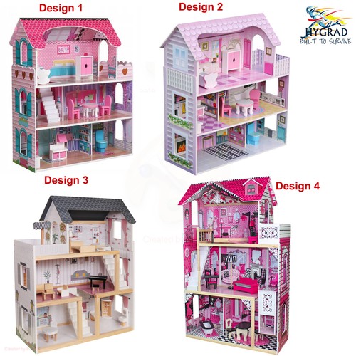 Wooden kids doll house - wooden,