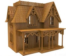 Wooden Dolls House Laser Cut