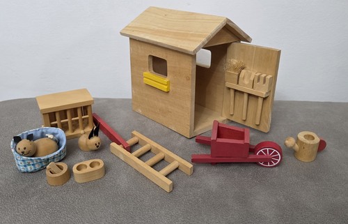 Elc wooden dolls house - pets, &