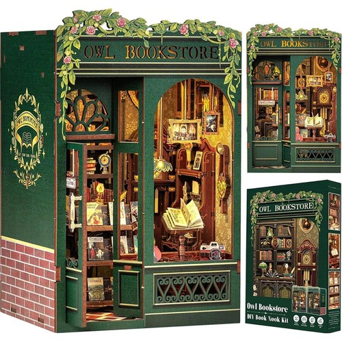 Owl bookstore diy book nook - bookstore,