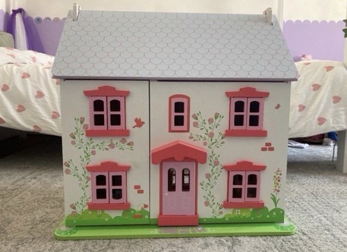 Bigjigs rose cottage - rose, wooden