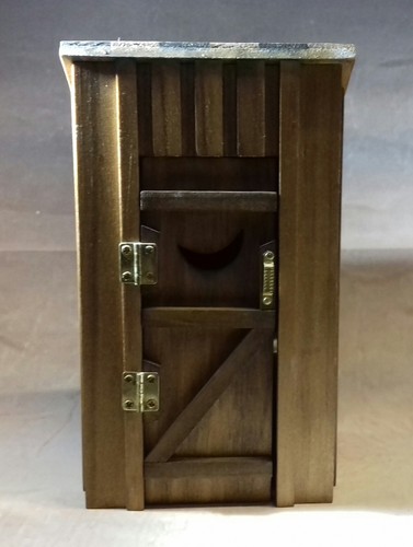 Dolls house wooden outhouse - dolls,