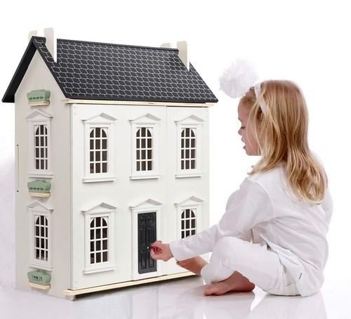 Large wooden dolls house easy - dolls,