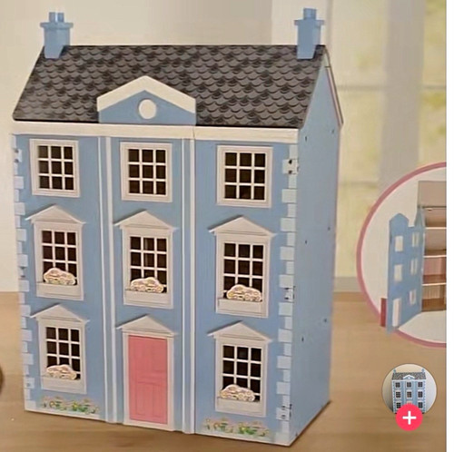 Wooden complete dolls house - wooden,