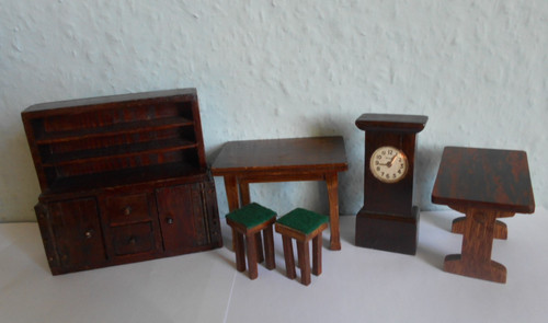 Vintage doll house wooden - house,