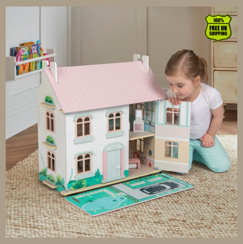 Sofie wooden doll - wooden, with