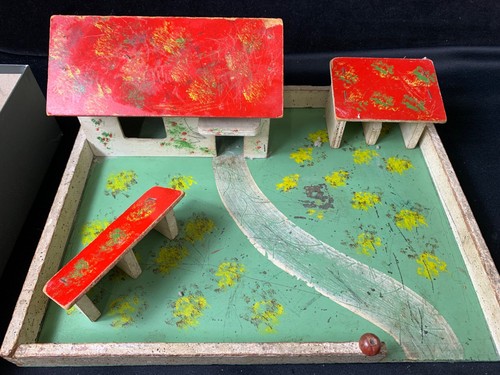 Vintage wooden doll house - wooden, doll's