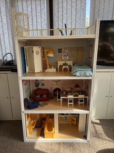 White multi storey - multi-storey, wooden