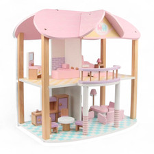 Pink Modern Wooden Doll House